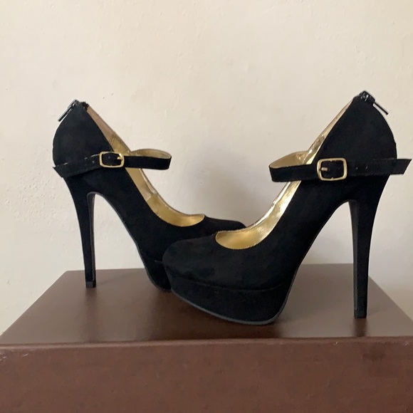 Black Material Girl Heels - Picture 11 of 11